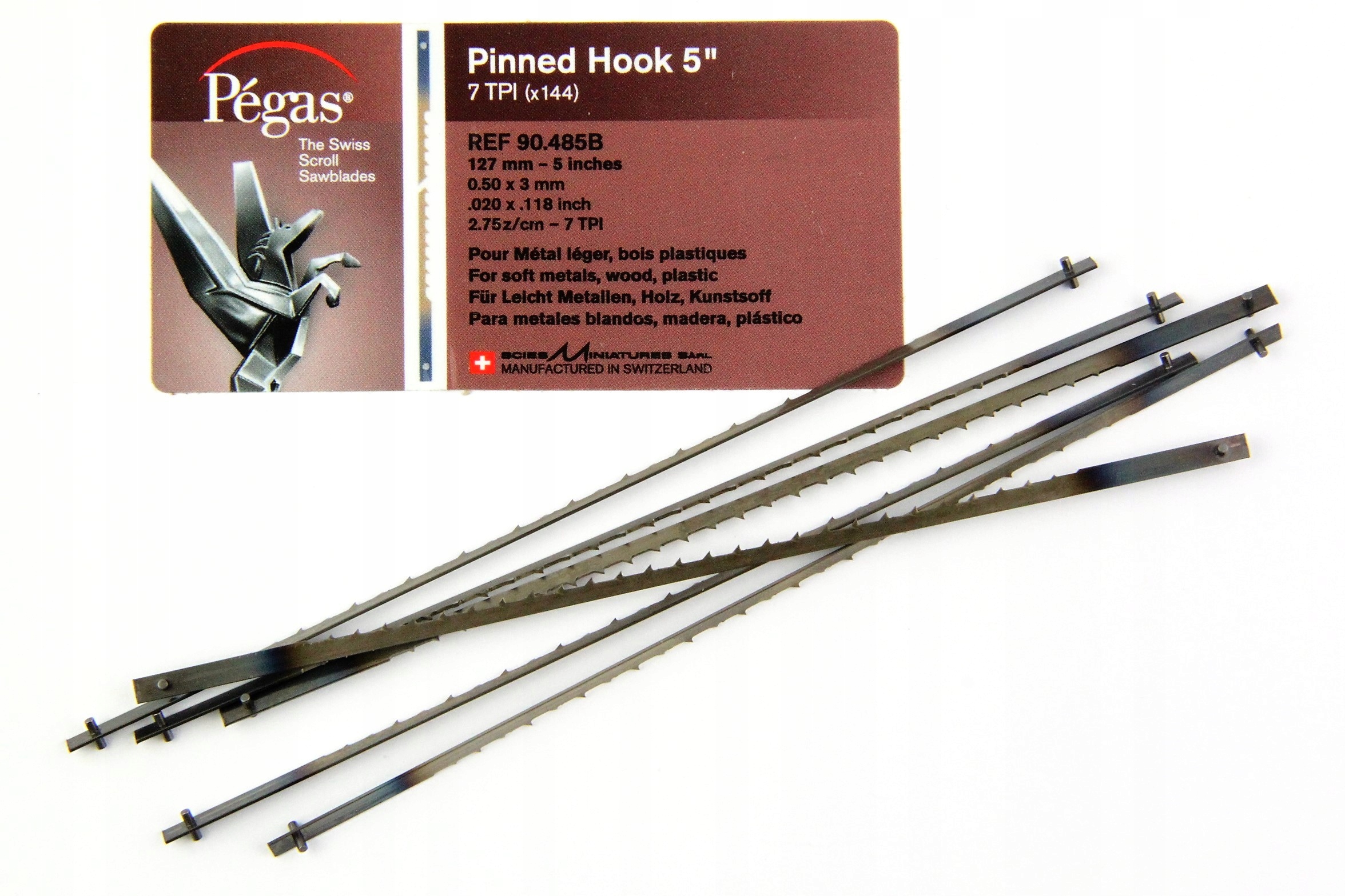 

Brzeszczoty z bolcami Pegas 134 mm 7 Tpi 6 szt
