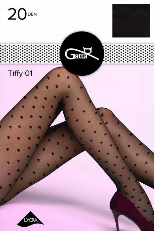 

Gatta Tiffy 01 rajstopy 20den serduszka nero 4