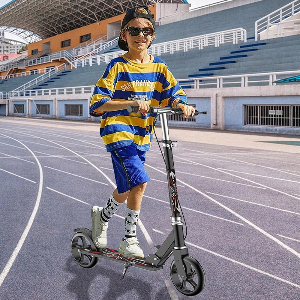 Duża Hulajnoga miejska składana z 4-stopniową regulacją wysokośc do 100 kg