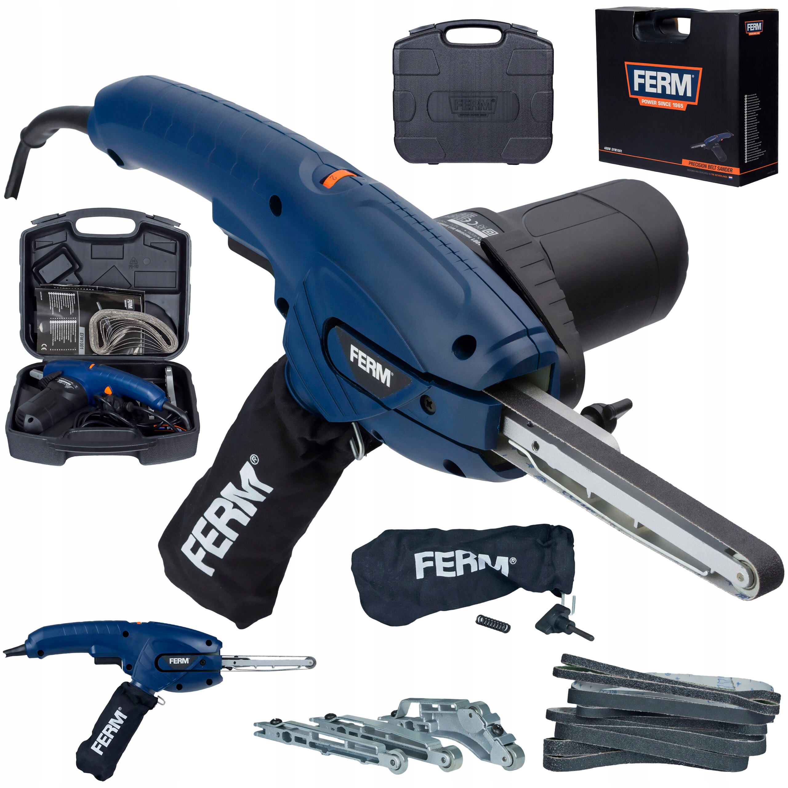 

Szlifierka taśmowa Pilnik precyzyjny Ferm Taśmy