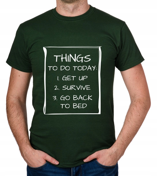 

koszulka Things To Do Today prezent