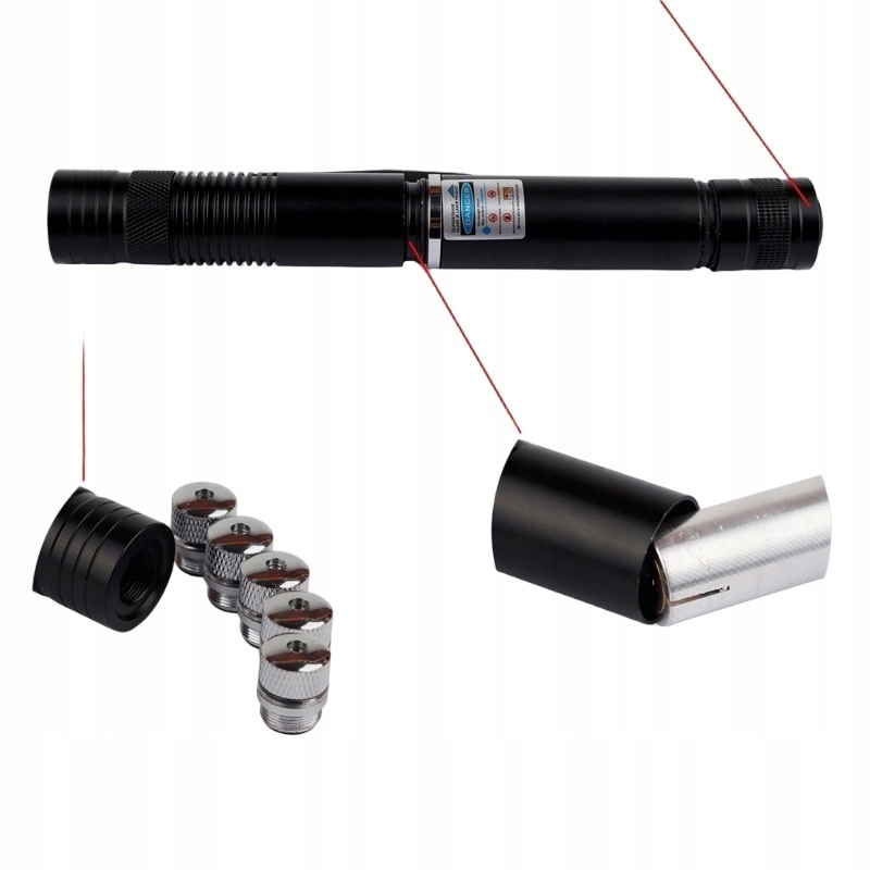 Silný Modrý Laser Vypaluje Díry Laserového Ukazovátka 5W S Disco Hlavou