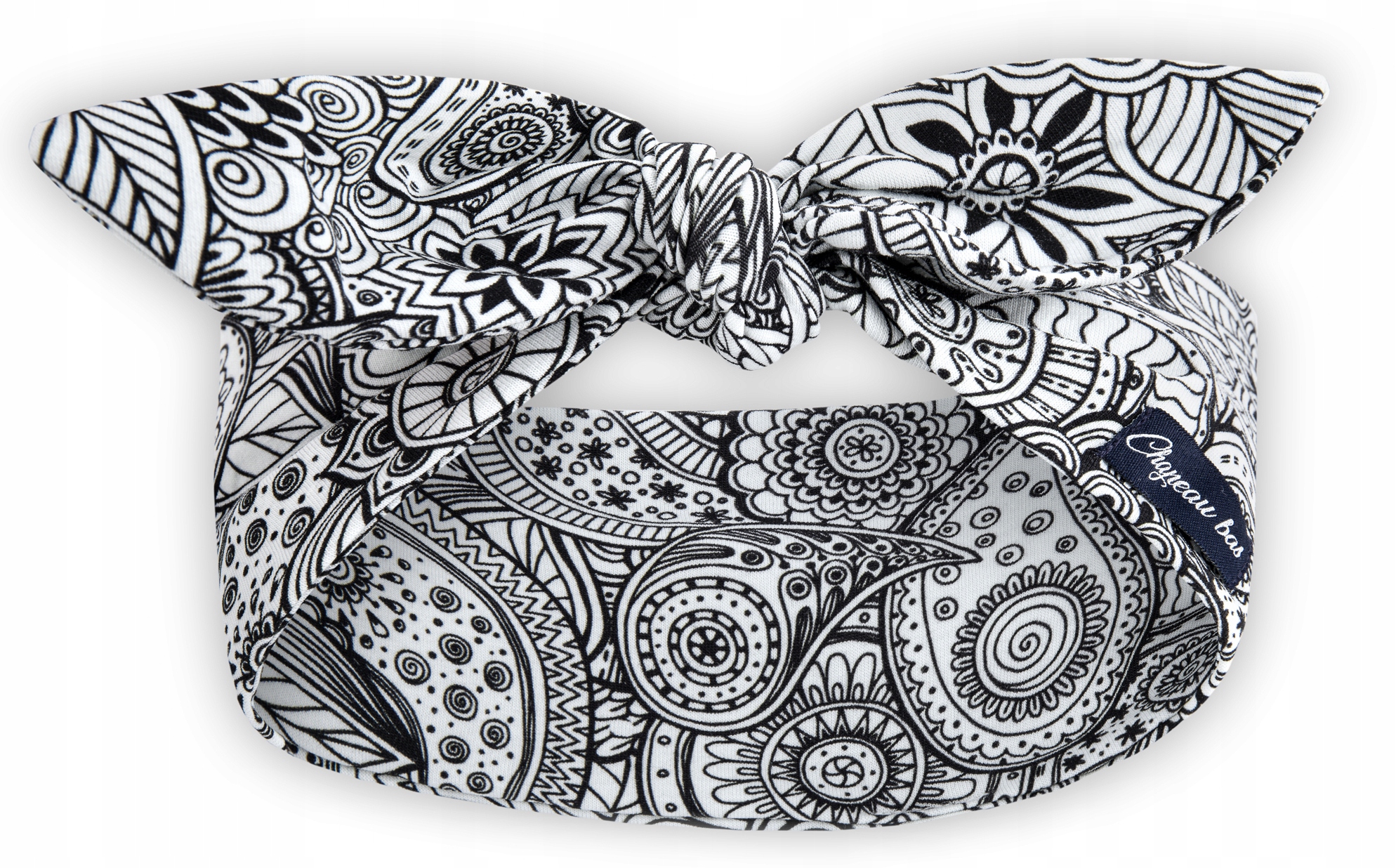 

Opaska pin up bawełniana szeroka Mandale 48-50