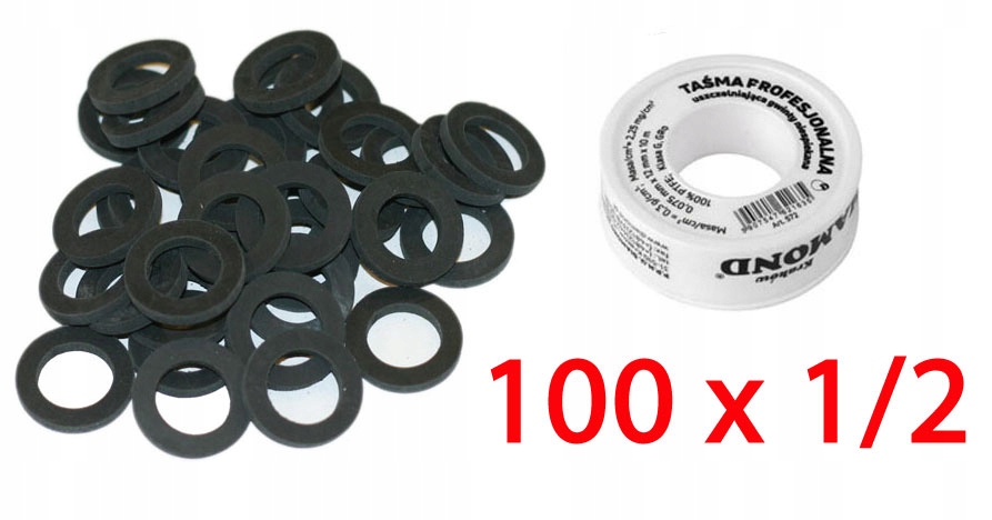 Uszczelka 1/2 '' guma doskonała jakość + GRATIS