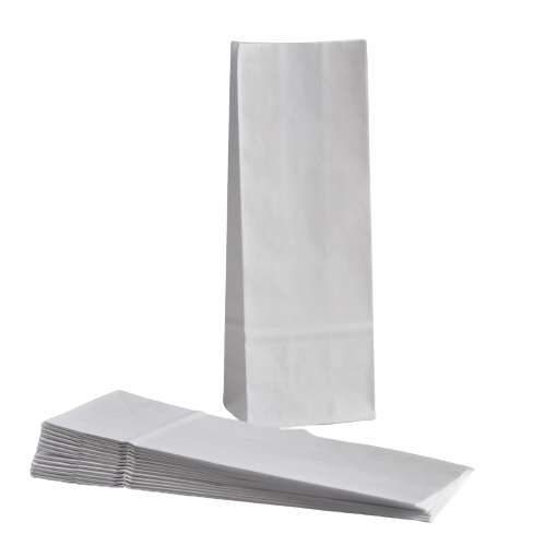 Torebki papierowe białe duże 1000 szt klockowe