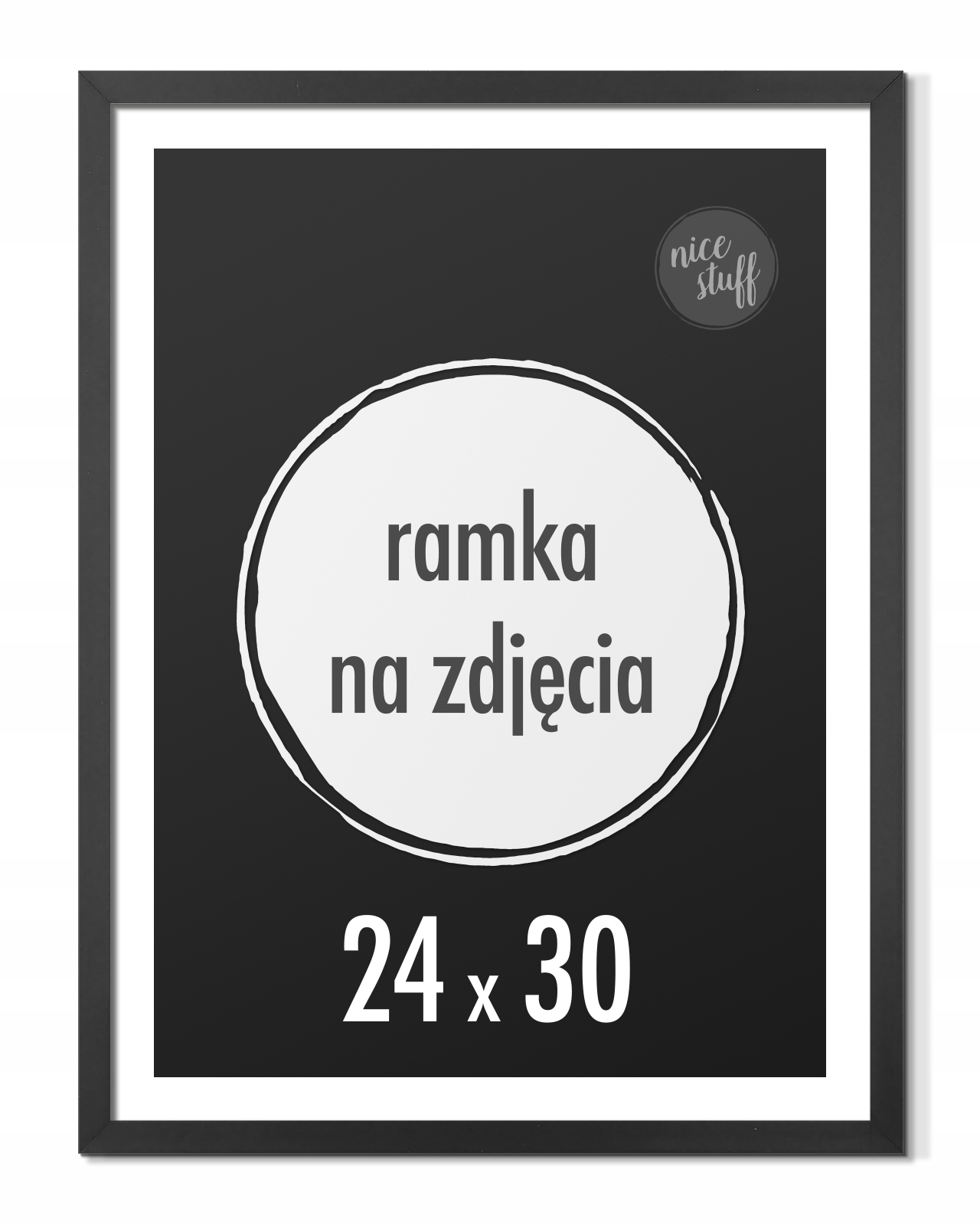 

Ramka na zdjęcia 24x30 cm Foto Ramki 30x24 czarna