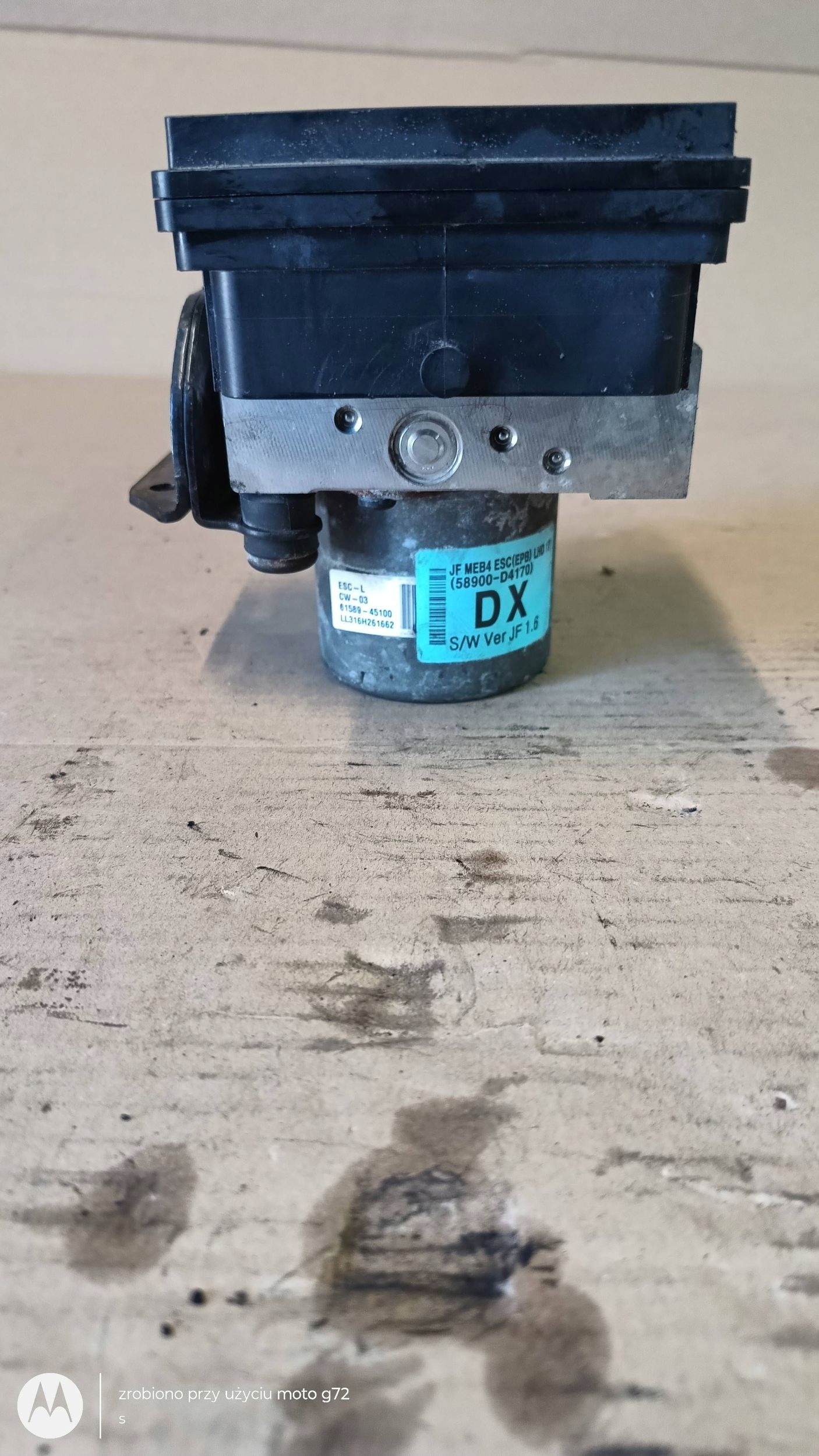 pump ABS control unit KIA OPTIMA IV 58900-D4170 D4589-32720 61589-45100