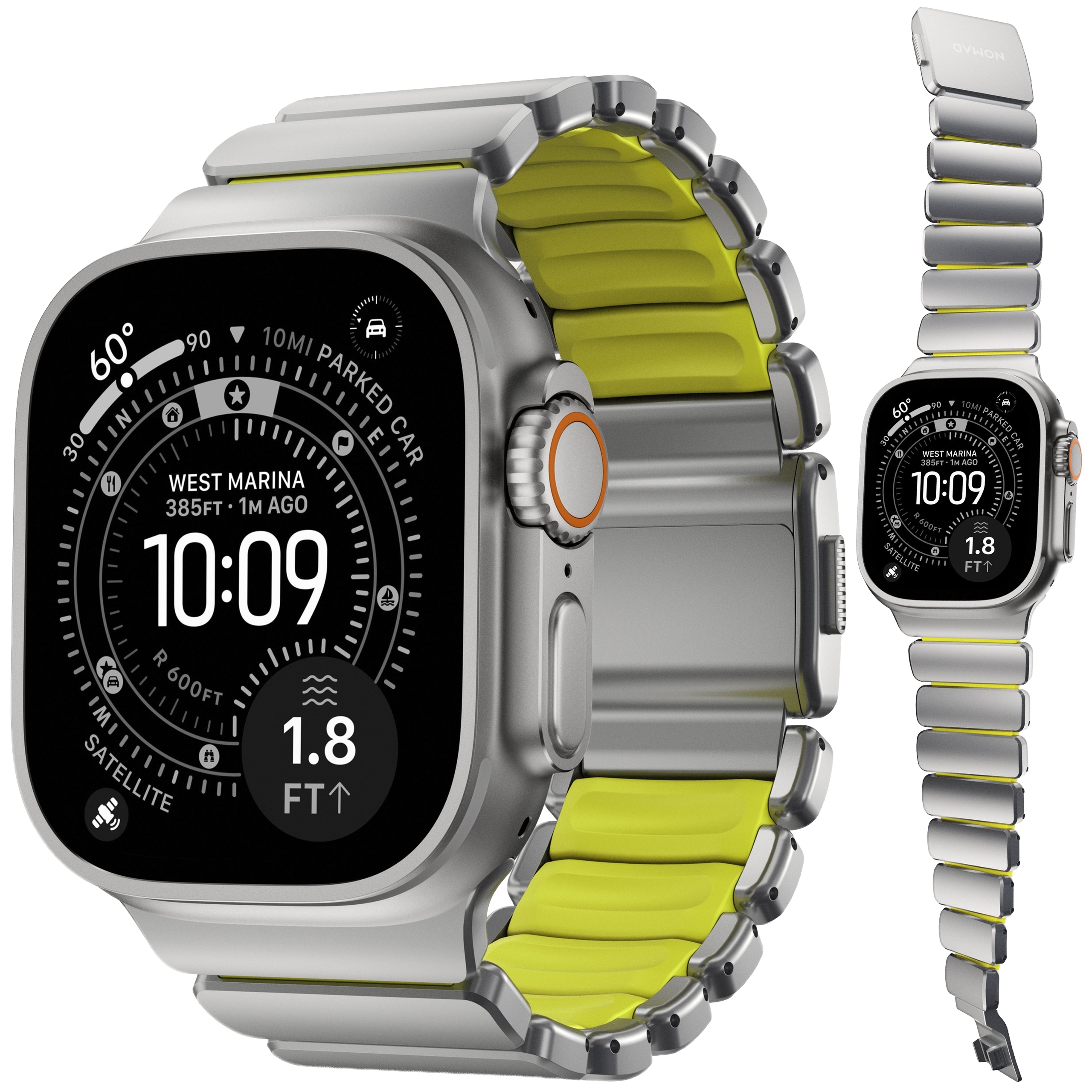 Nomad Stratos Band – Titanový náramek pro Apple Watch 49 46 45 44 mm