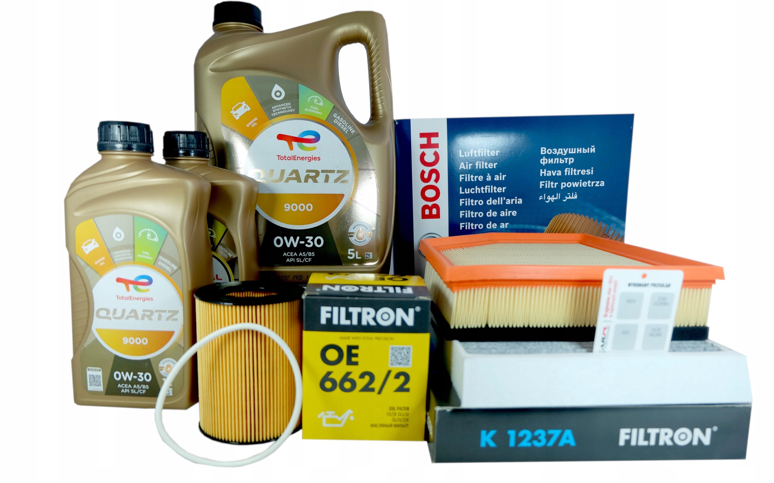 Olej 0W30 Filtre Volvo S60 S80 V60 V70 XC60 XC70