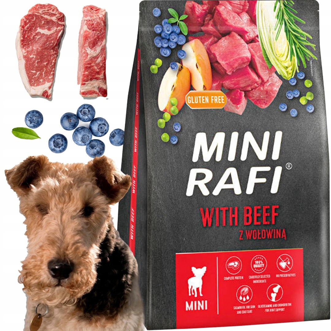 Levně Suché Krmivo pro psa Rafi Mini Adult s hovězím masem 3 kg 1 ks