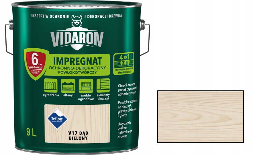

Vidaron Impregnat Powłokotwórcz 9L V17 Dąb Bielony