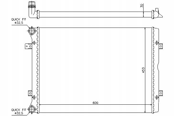 Nissens Chladič Motoru Ford Galaxy Seat Alhambr