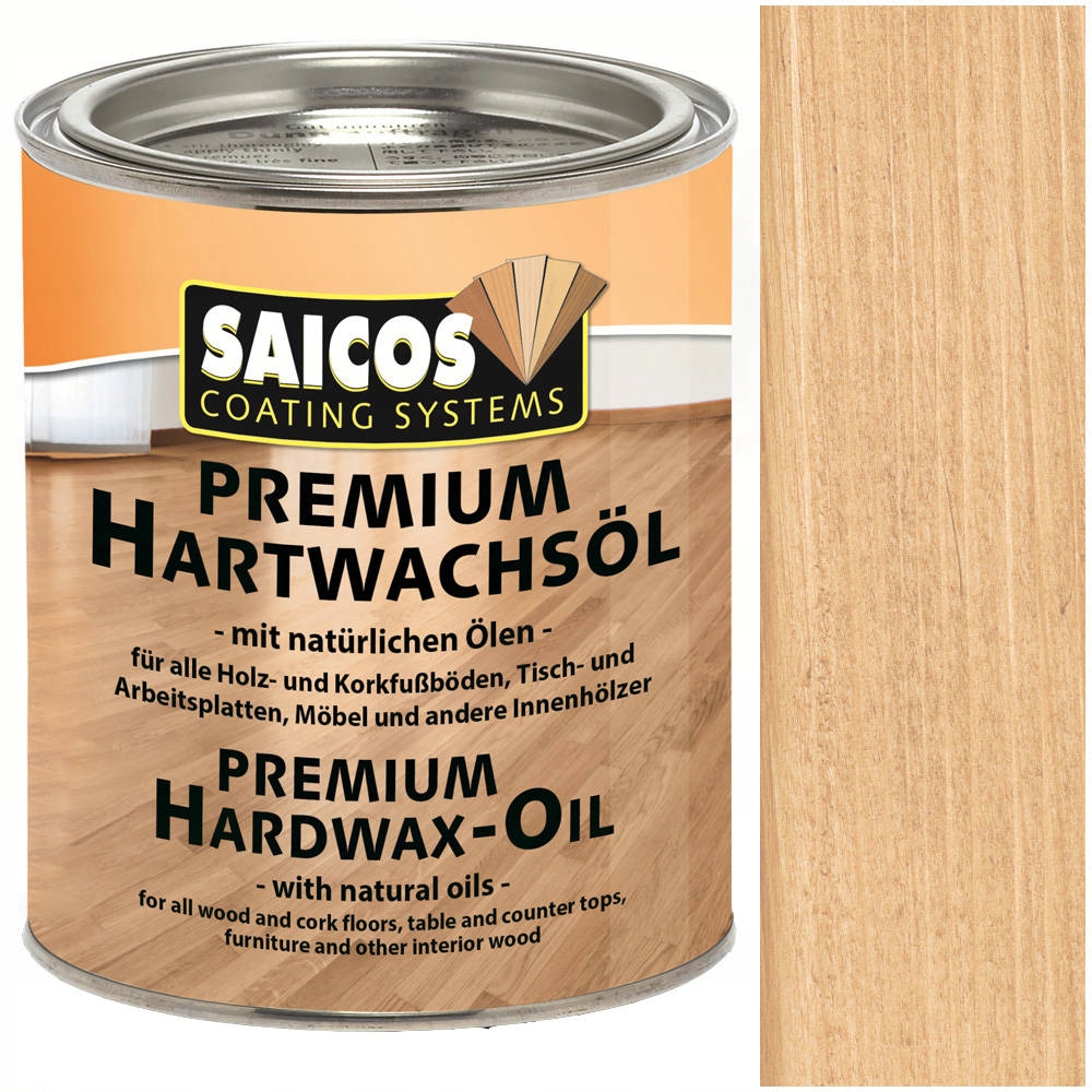 Saicos tvrdý olejový vosk Teak Matový 3328 2,5L