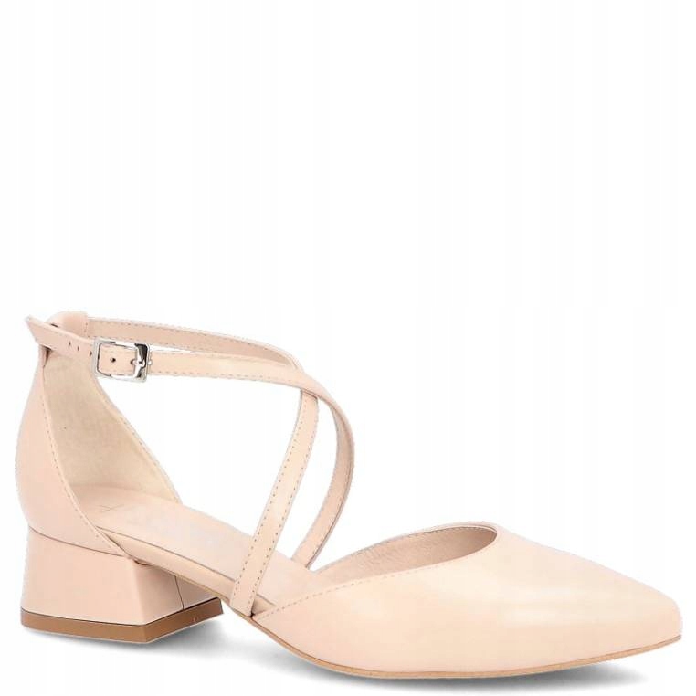 svatební lodičky s podpatkem 4 cm Kotyl 9917 Béžová 35