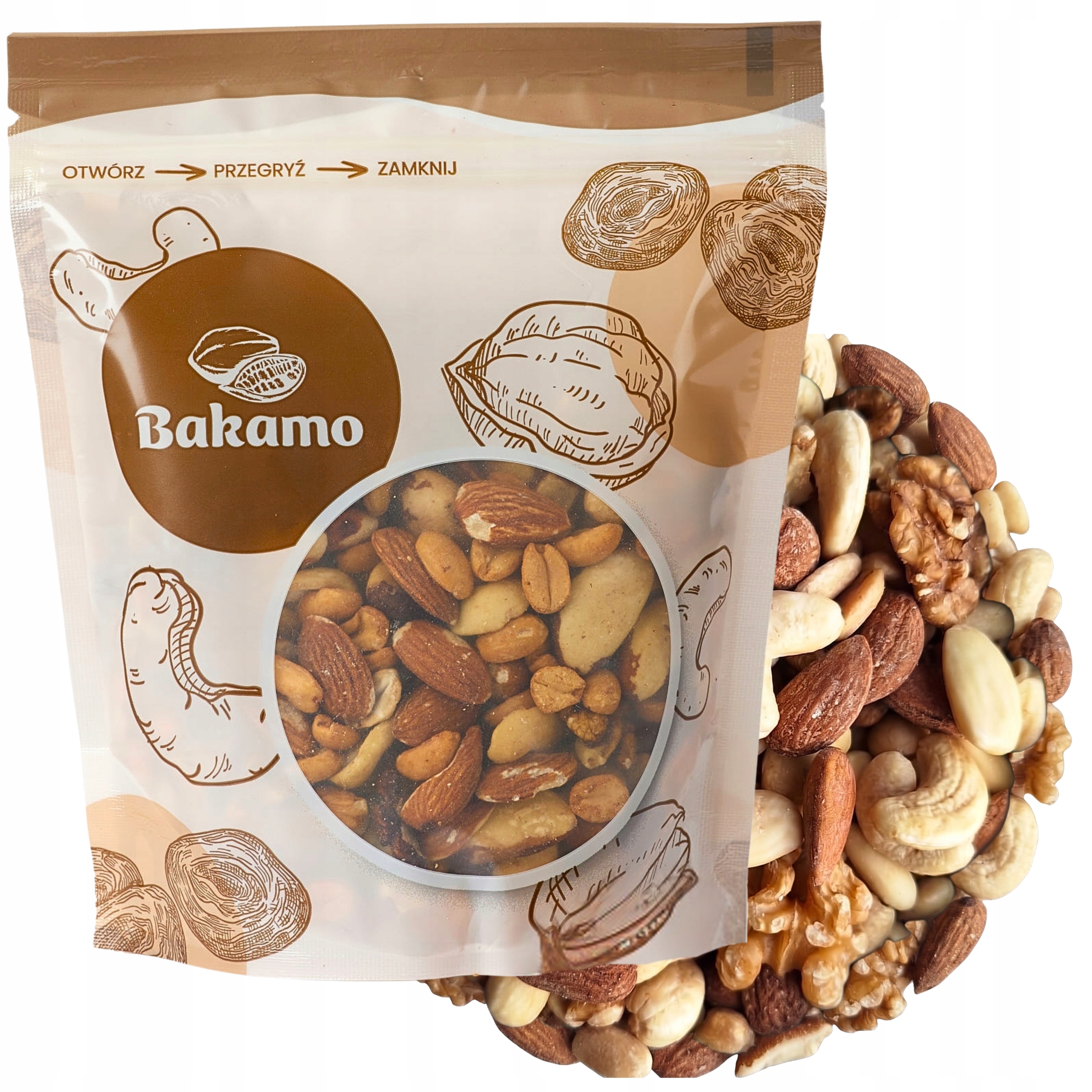 Ořechová směs 500 g italské kešu blanšírované mandle, vysoká kvalita