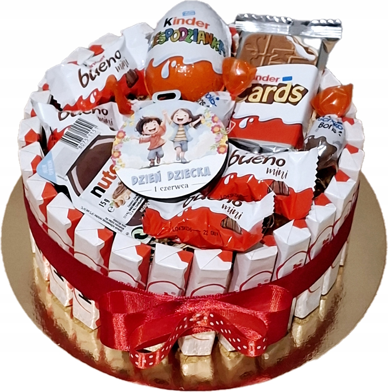 Tort Kinder Zestaw Słodyczy Urodziny Wielkanoc Dzień Dziecka