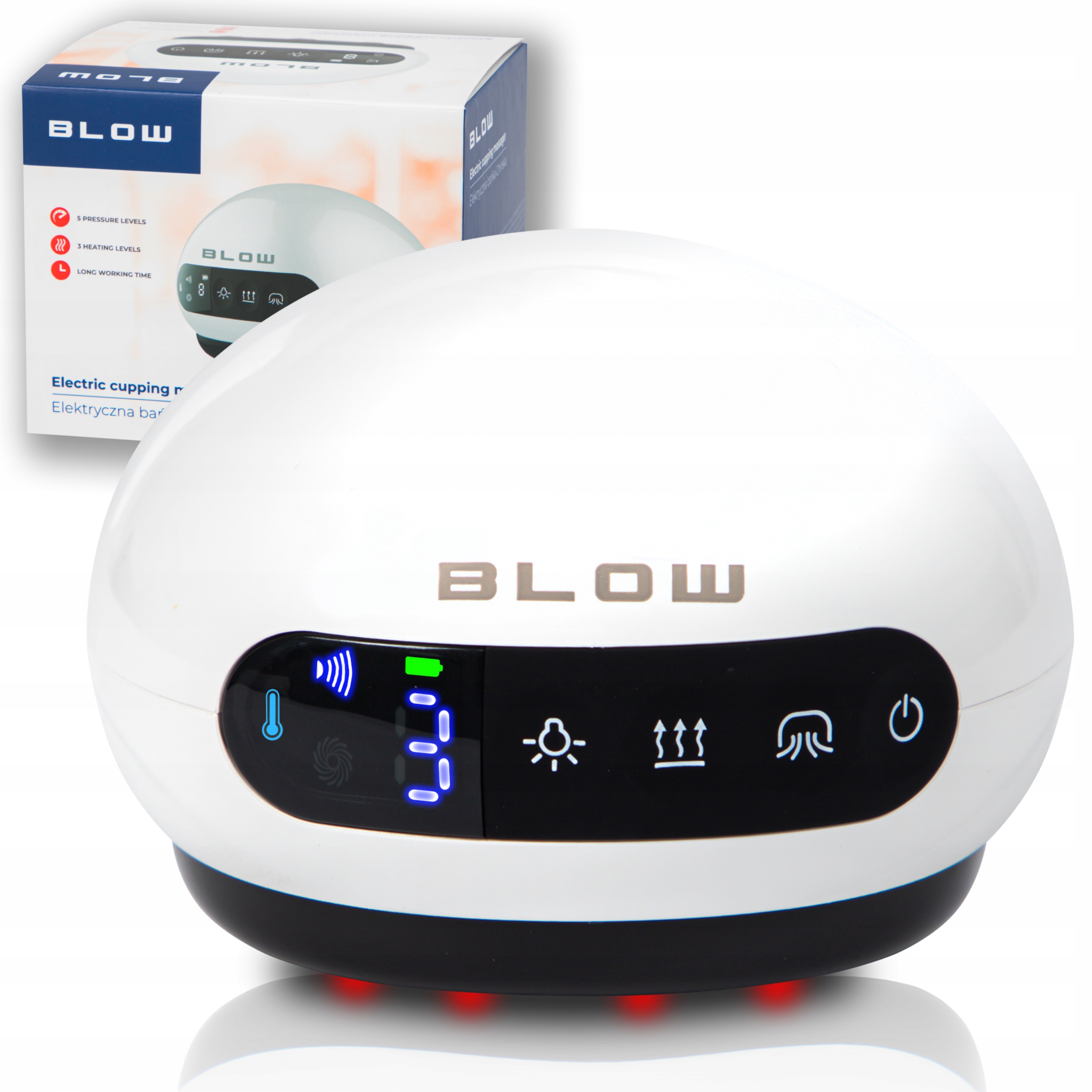 Bańka Chińska Elektryczna Do Masażu Antycellulitowa Podgrzewana Lifting