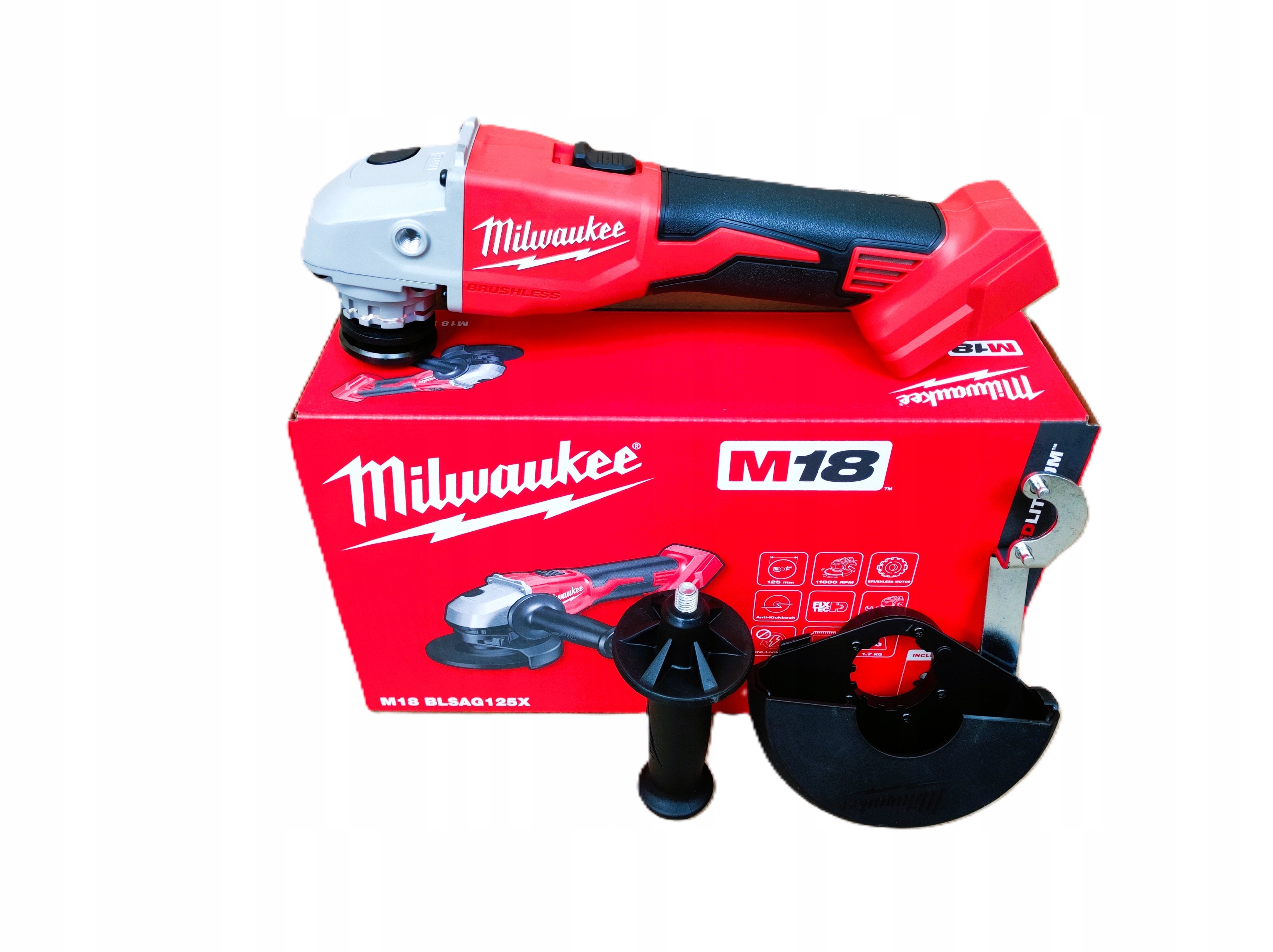 Szlifierka kątowa Milwaukee M18 BLSAG125X-0 800 W 18 V