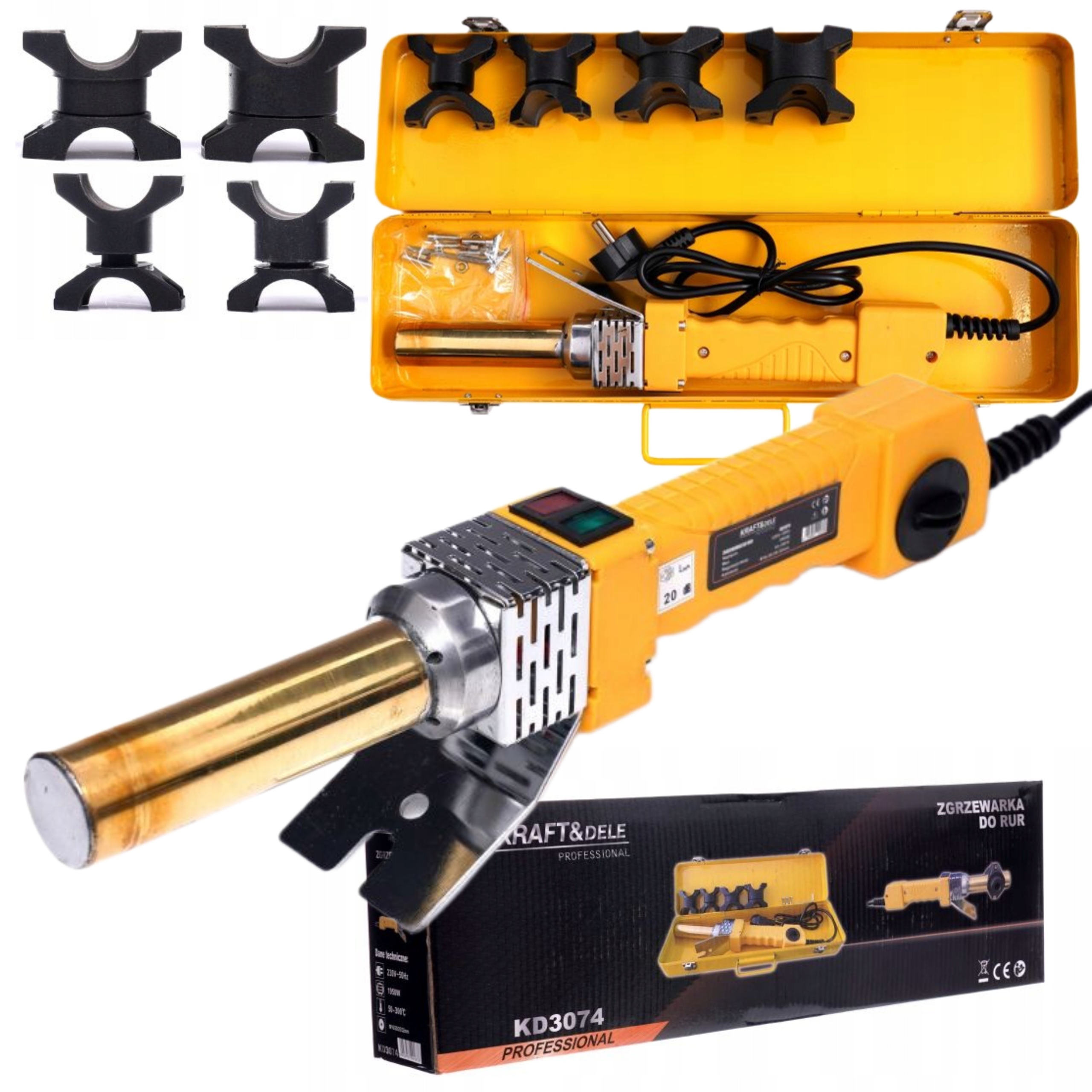 Svářečka na trubky Pp Pvc 1950W 230V/50Hz Kufr Matrice 16-32mm KD3074