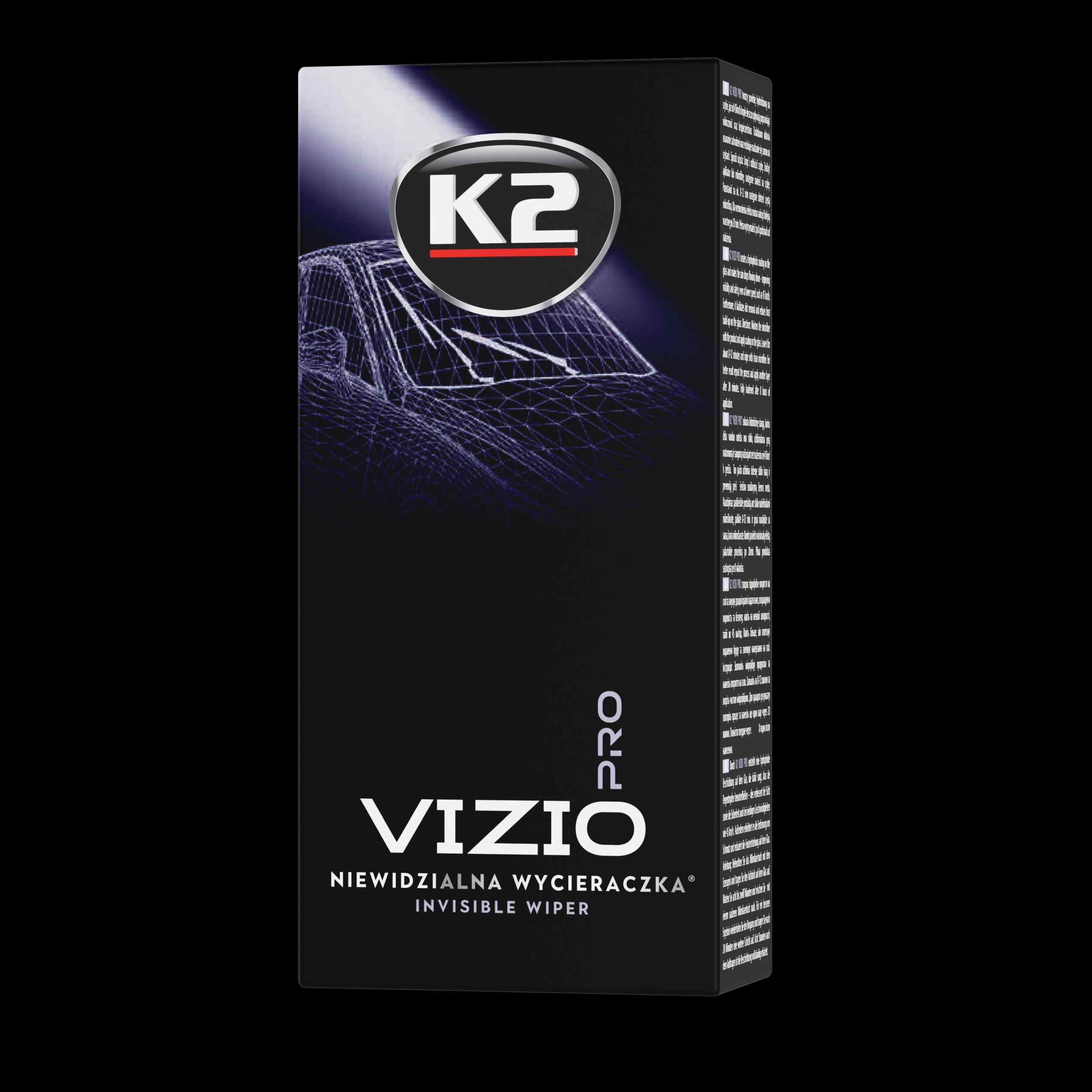 K2 Vizio Pro niewidzialna wycieraczka ochronna powłoka hydrofobowa 150 ml