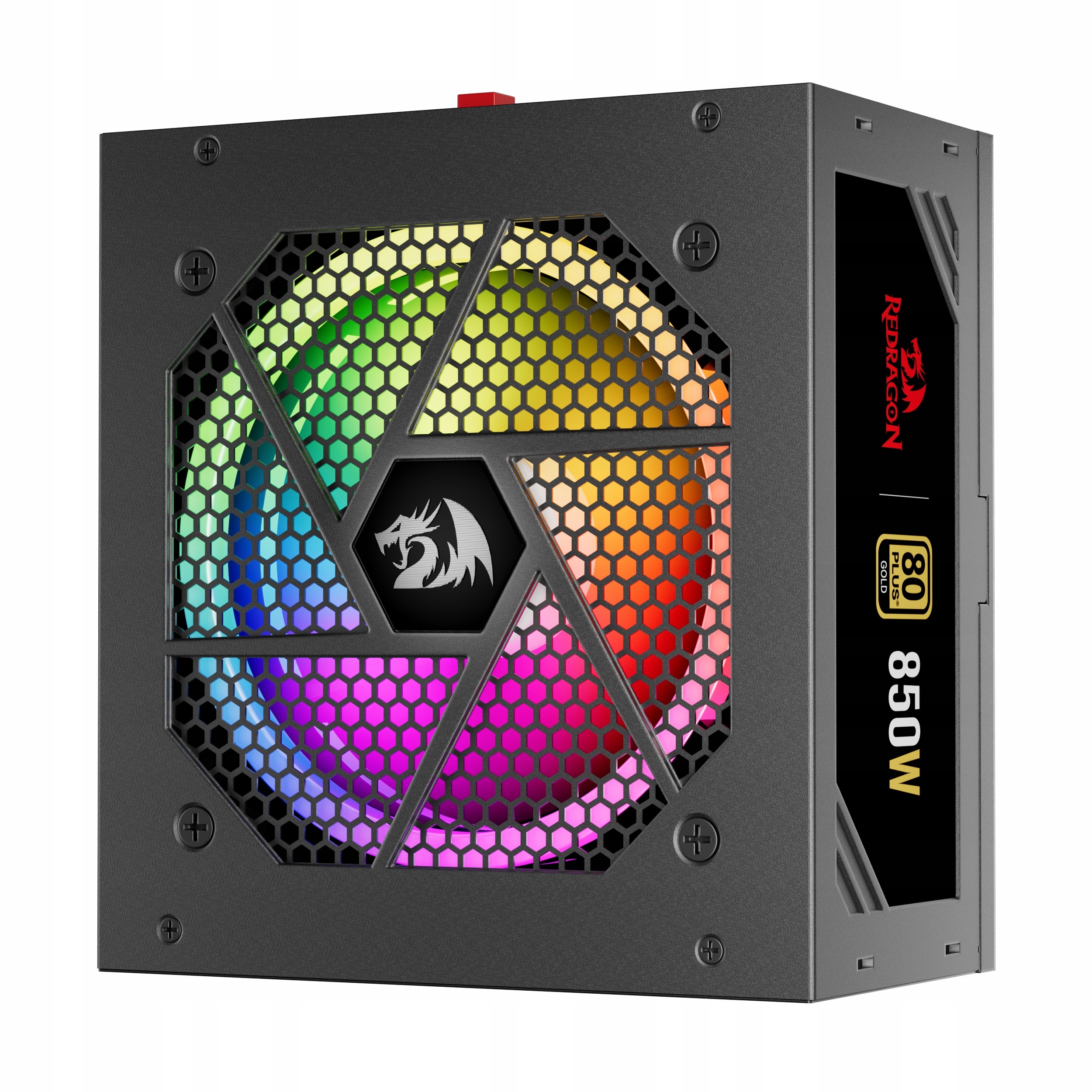 Počítačový napájecí zdroj Redragon GC-PS007-1-V2 850W 80 Plus Led Atx 3.1 zlatý