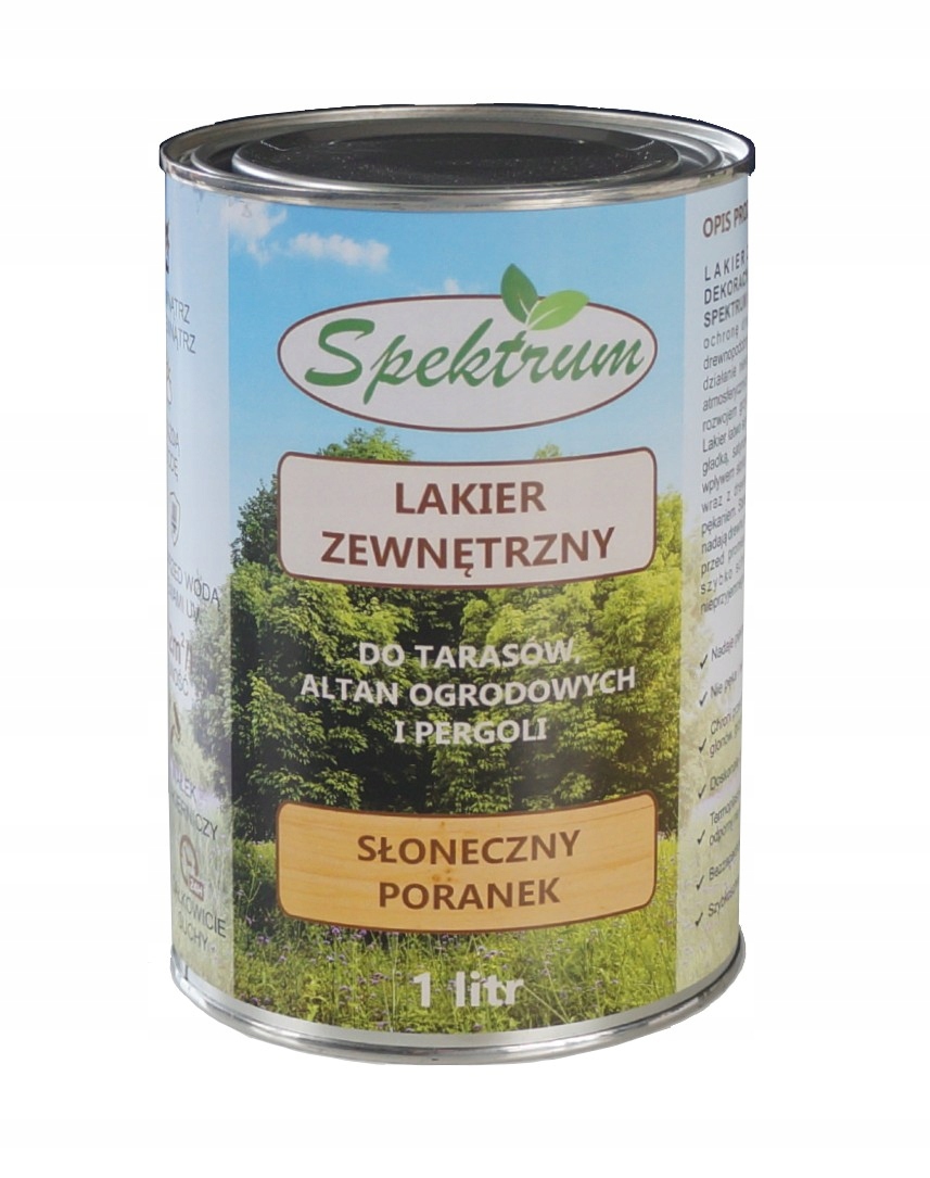 Vnější lak na dřevo Spektrum 5 l Sluneční