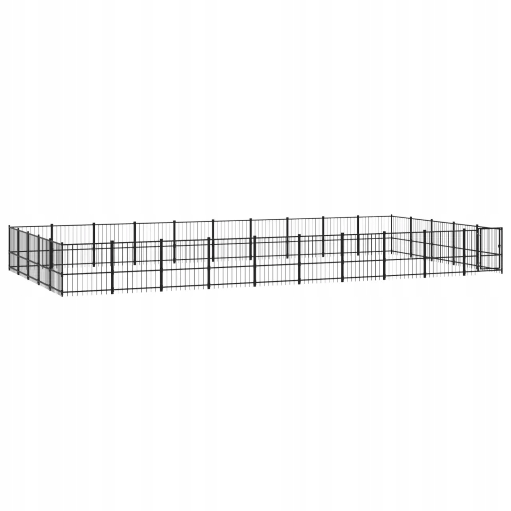 Levně Kotec venkovní pro psa, ocelová, 47,05 m²
