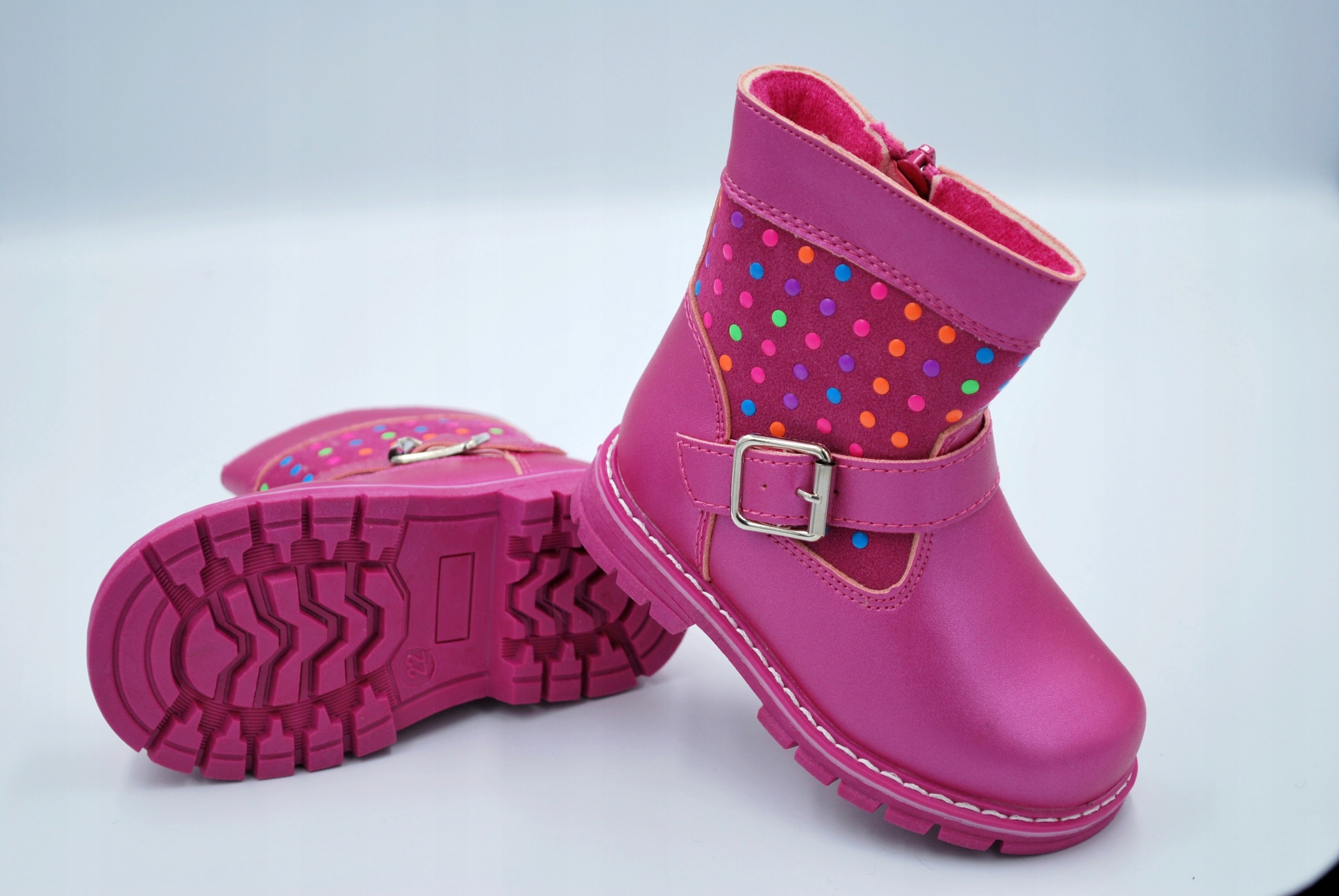 KOZAKI CLIBEE OWCZA WEŁNA NA SUWAK r.23 / 15,2cm Płeć dziewczynki