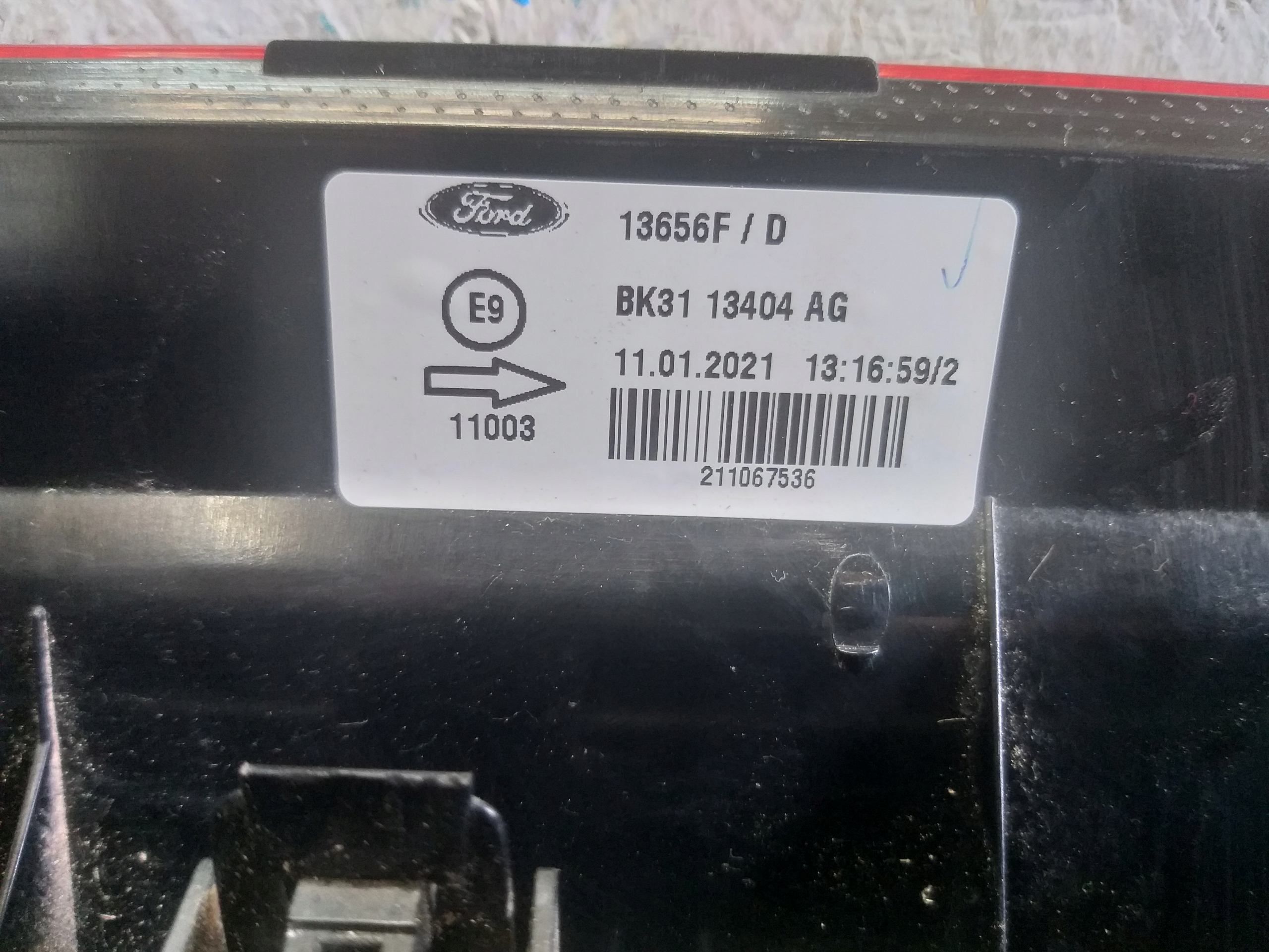 LIGHT REAR PART RIGHT FORD TRANSIT MK8 BK31 13404 AG