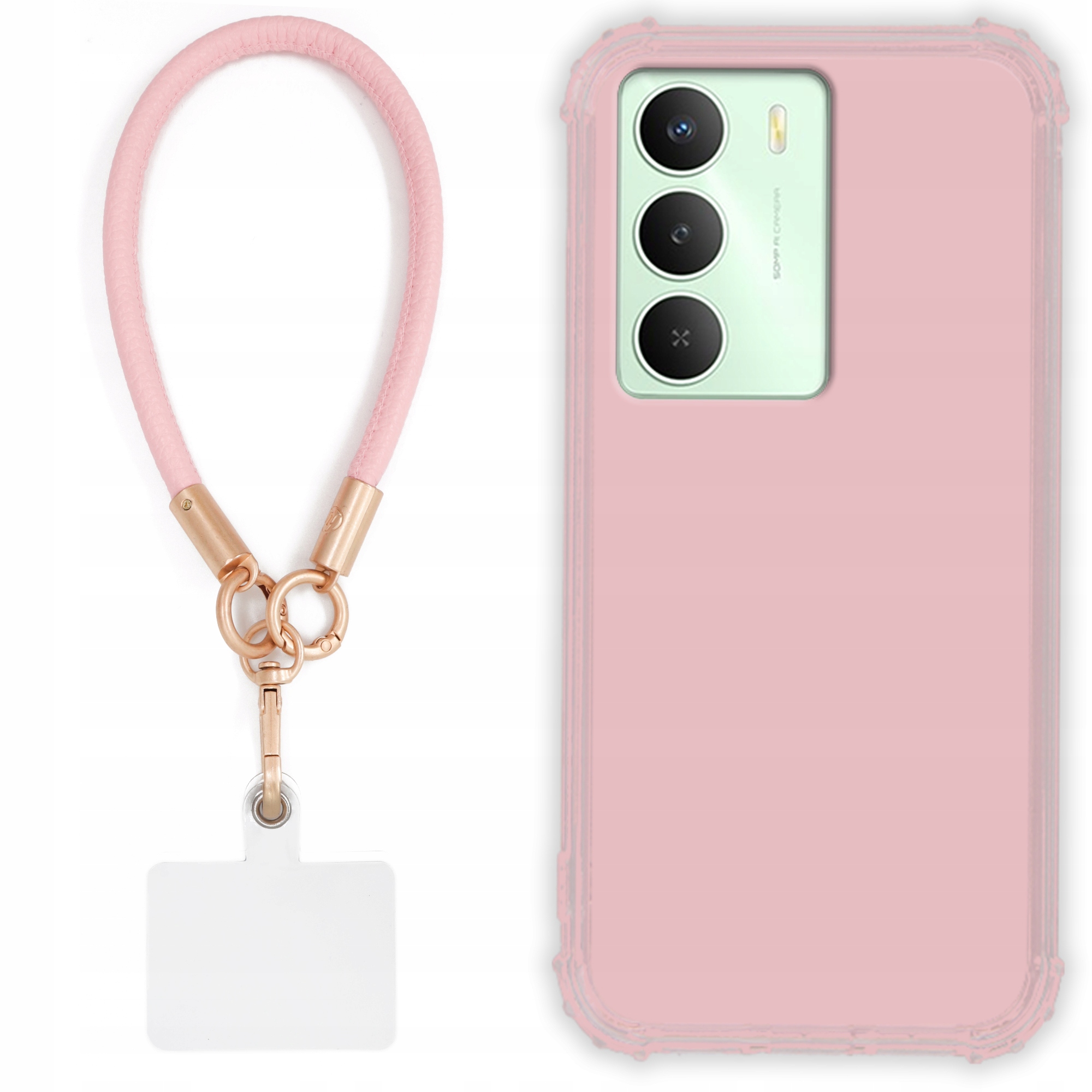 Etui Do Realme 14x 5G (Global) Case Antishock Pinky Ružové vodítko Sada