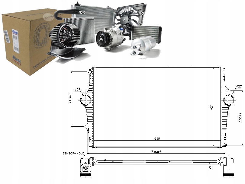 NIS969001 Chladič Sacího Vzduchu Volvo S60 Asistent řidiče #33