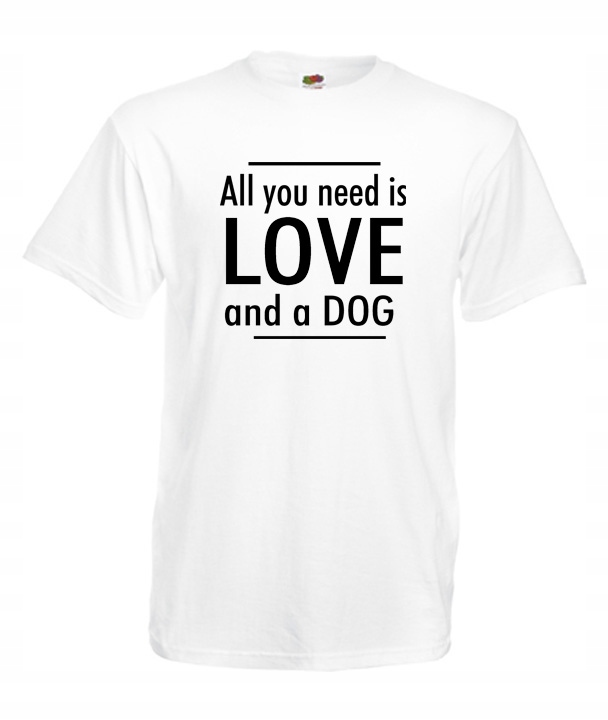 

M Koszulka Męska Psy Z Psem All You Need Is Dog