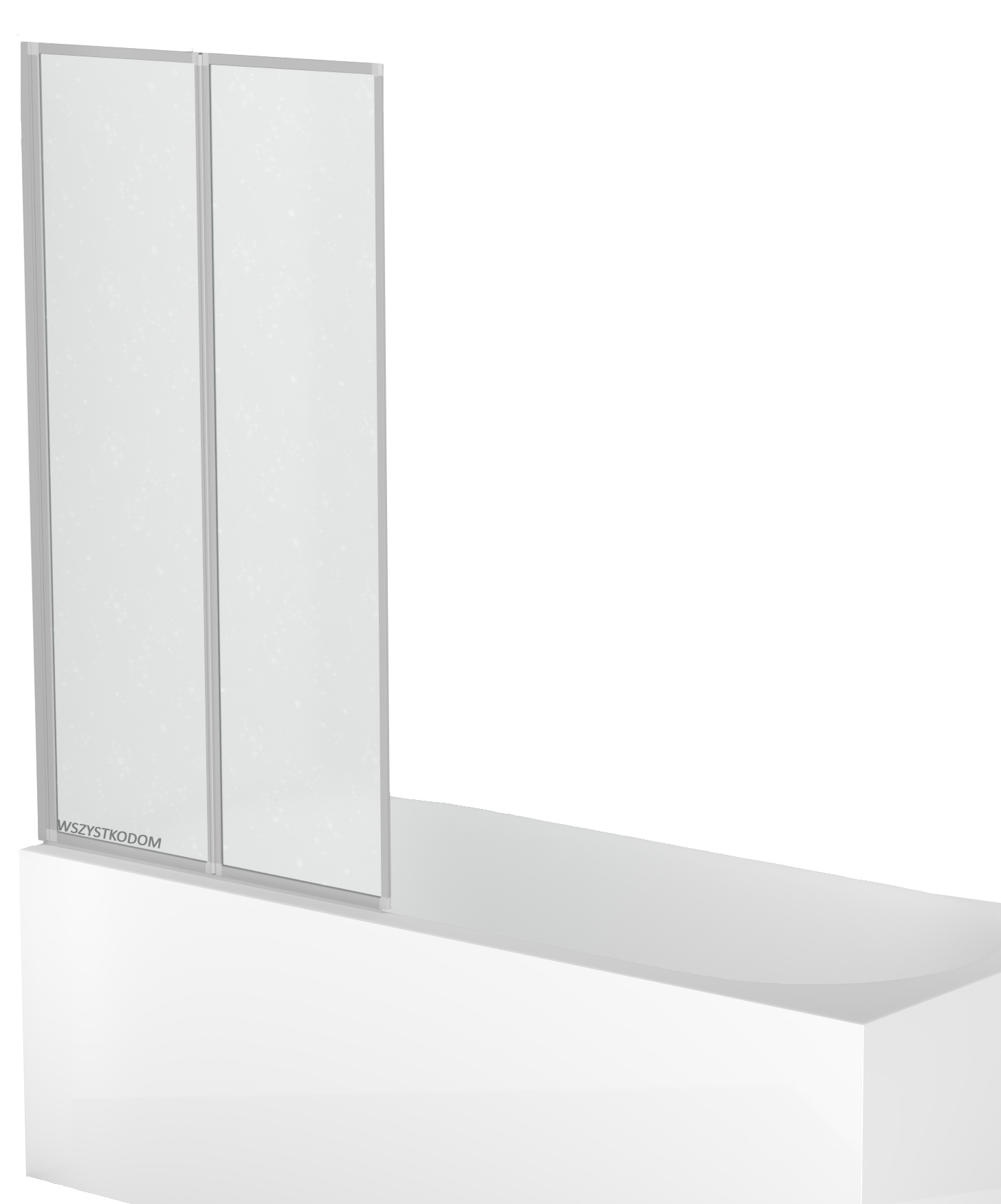 PARAWAN NAWANNOWY SKŁADANY DWUCZĘŚCIOWY SREBRNY