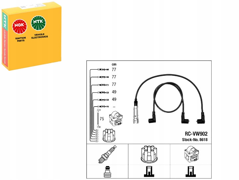 Zapalovací Kabely Vw Transporter 2,5 96- Ngk Nezbytnost řidiče #37