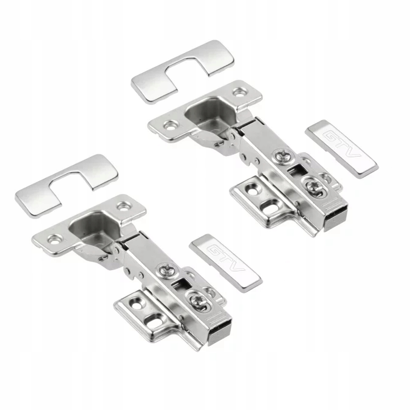 

2x Zawias Meblowy Nakładany Prosty Hydrauliczny