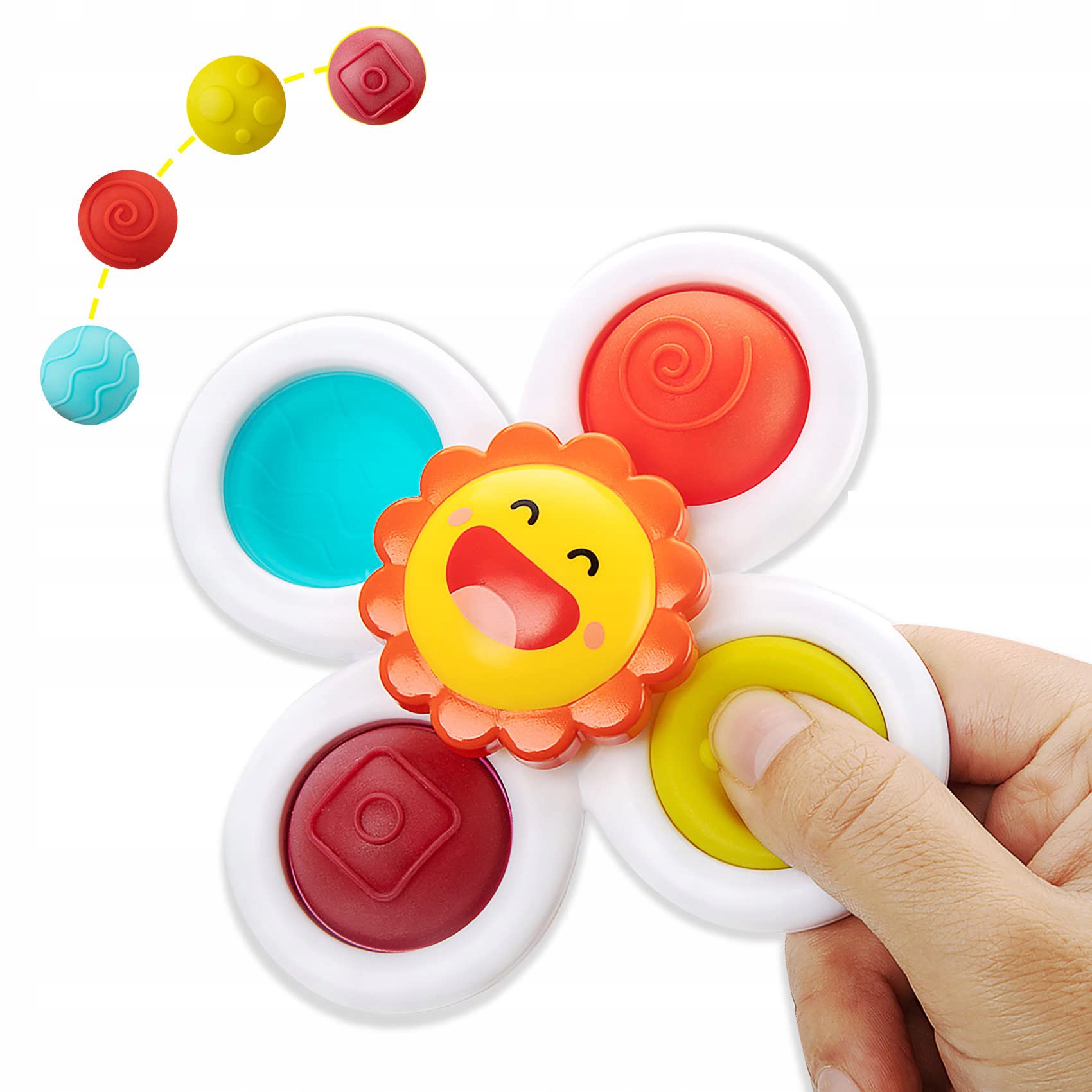 3Pcs Spinner Bebe Ventouse - Baby hoptoys Fidget Toys - Spinner