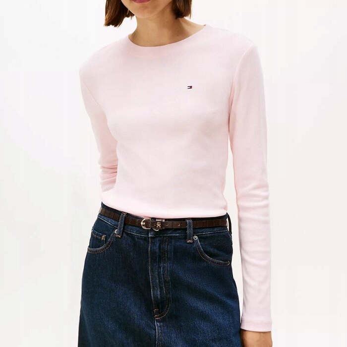 Tričko Tommy Hilfiger bavlněné, klasické, růžové, L (nové)