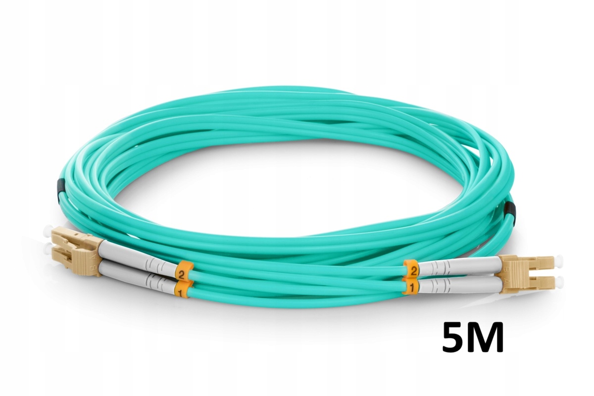 Patchcord światłowodowy SILVER LC/UPC-LC/UPC MM OM3 DUPLEX 5M 3.0mm LSZH