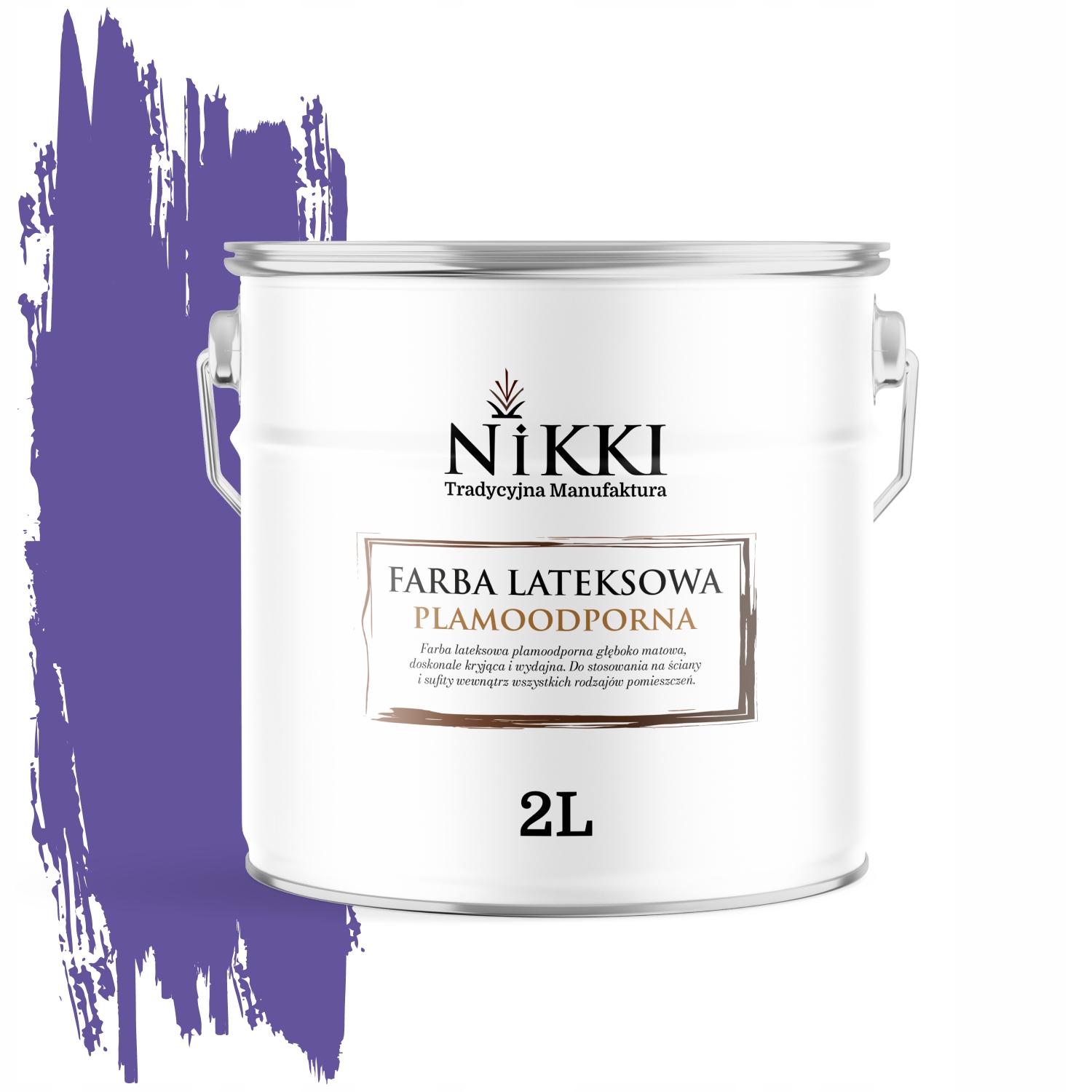 Barva Barva Odolná Proti Skvrnám, Purpurová Barva H2711 2L, Hluboký Mat Na Stěny