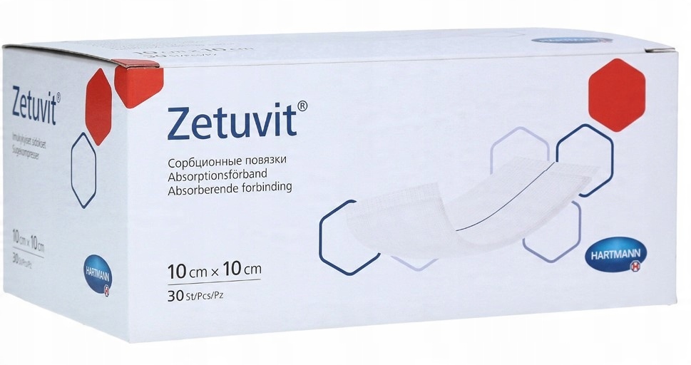 

Hartmann Zetuvit 10x10cm, 30szt. kompres niejałowy