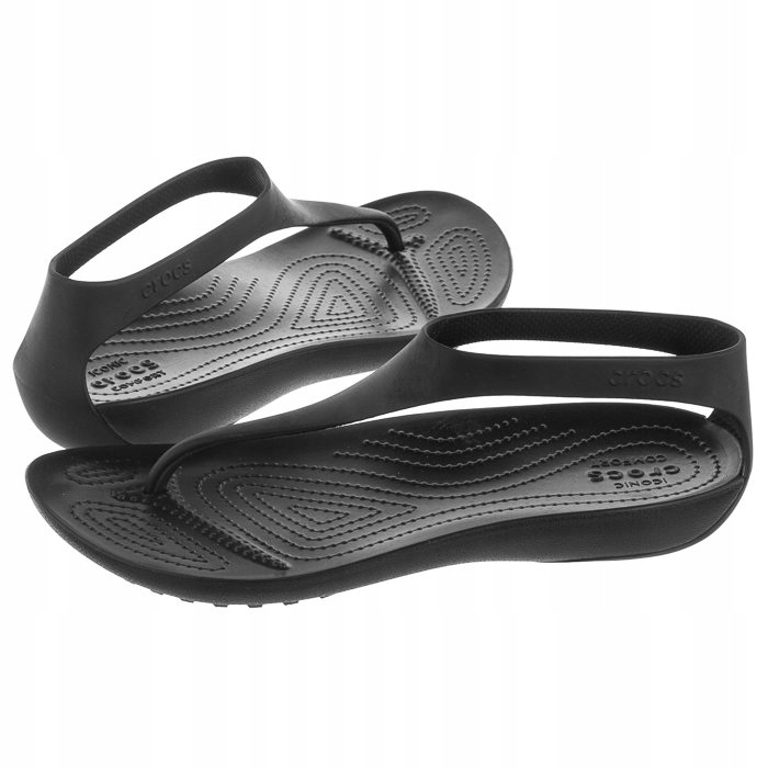 

Damskie Sandały Crocs Serena Flip W 205468 Czarne