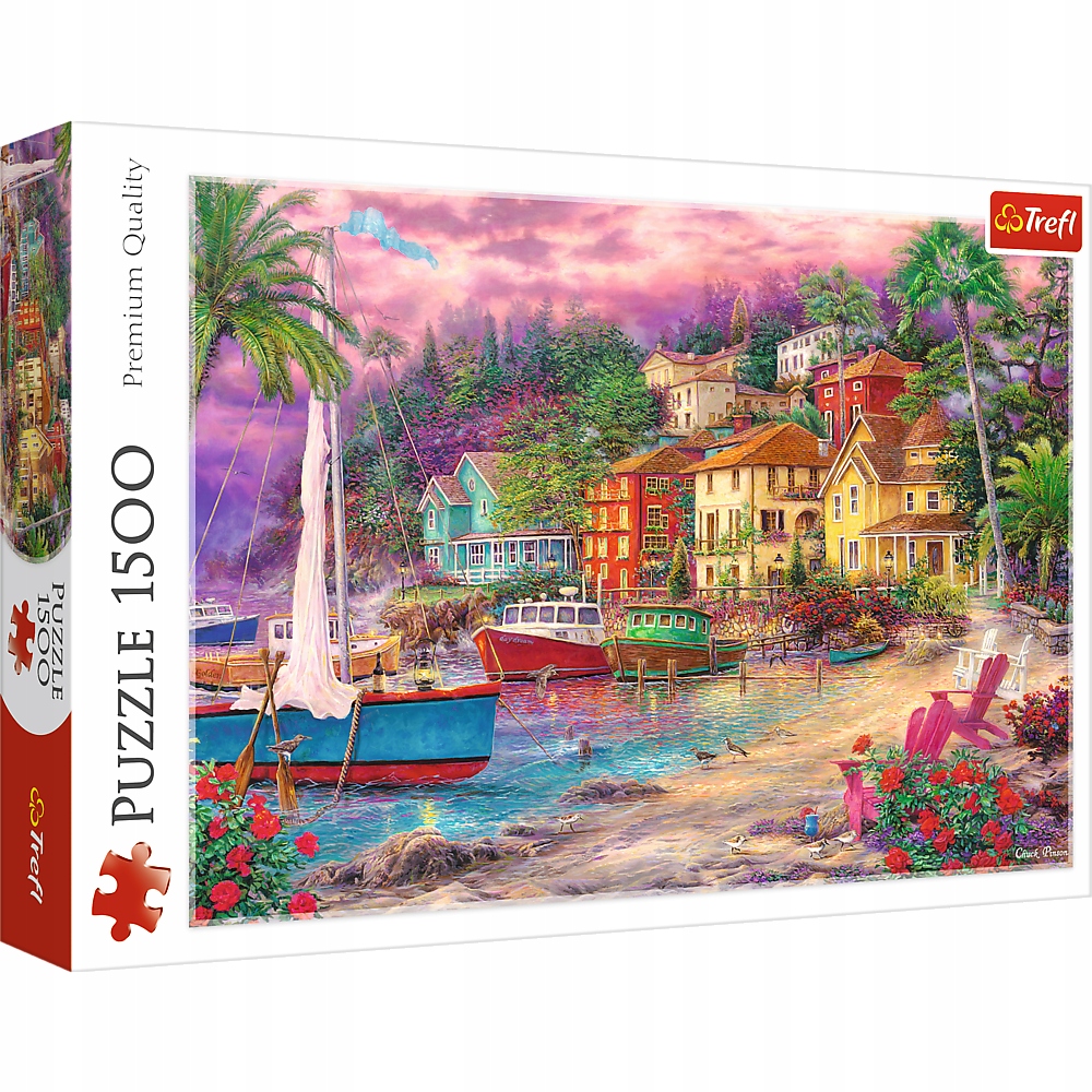 

Trefl Puzzle 1500 el. Na złotych brzegach 26158