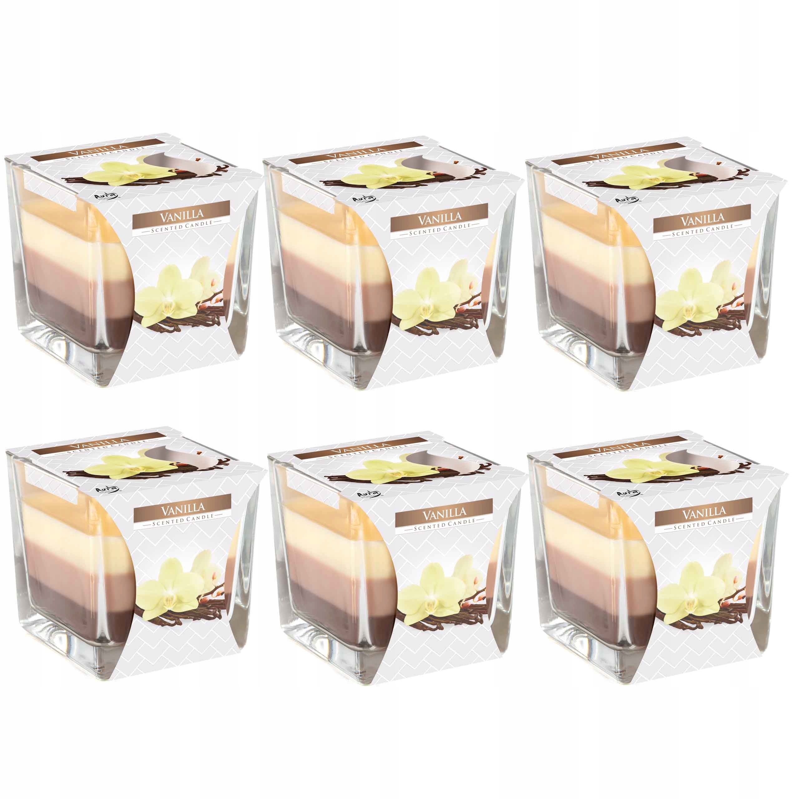 

Świeca zapachowa Wanilia Vanilla świeczka Kpl 6szt