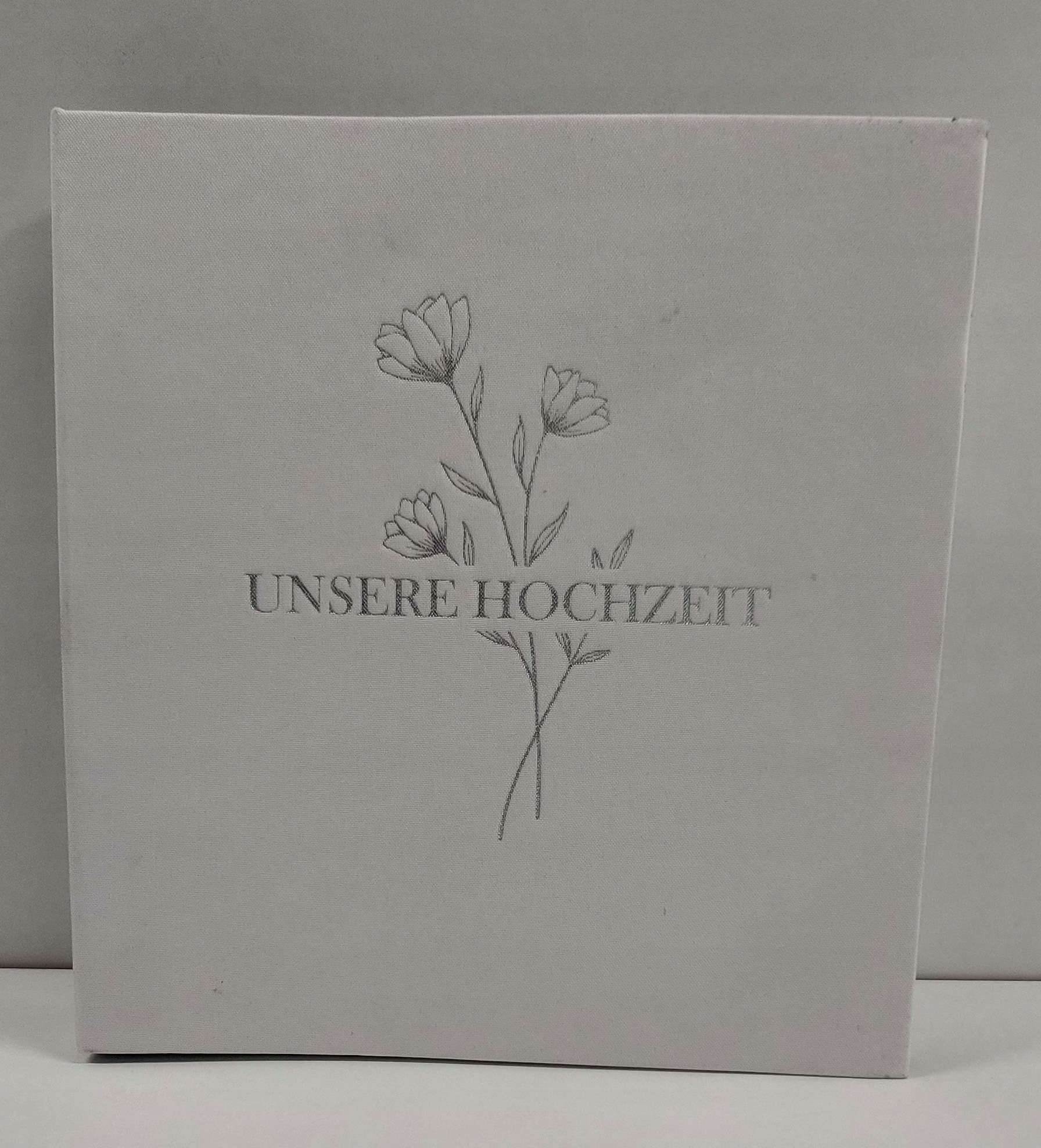 Lanpn Samoprzylepny album ślubny fotoksiążka duży białe strony