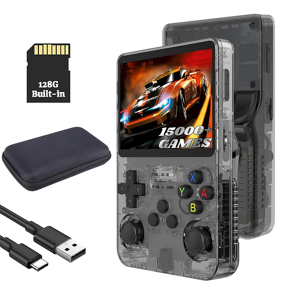 Konsola R36S Przenośna Ekran Mipi Hd 64BIT Quad Core 1GB Ram 21000 Gier