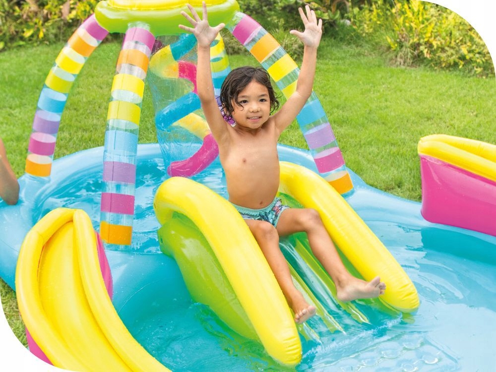 Dmuchany plac zabaw RAINBOW Basen Intex 56137 Rodzaj dmuchany