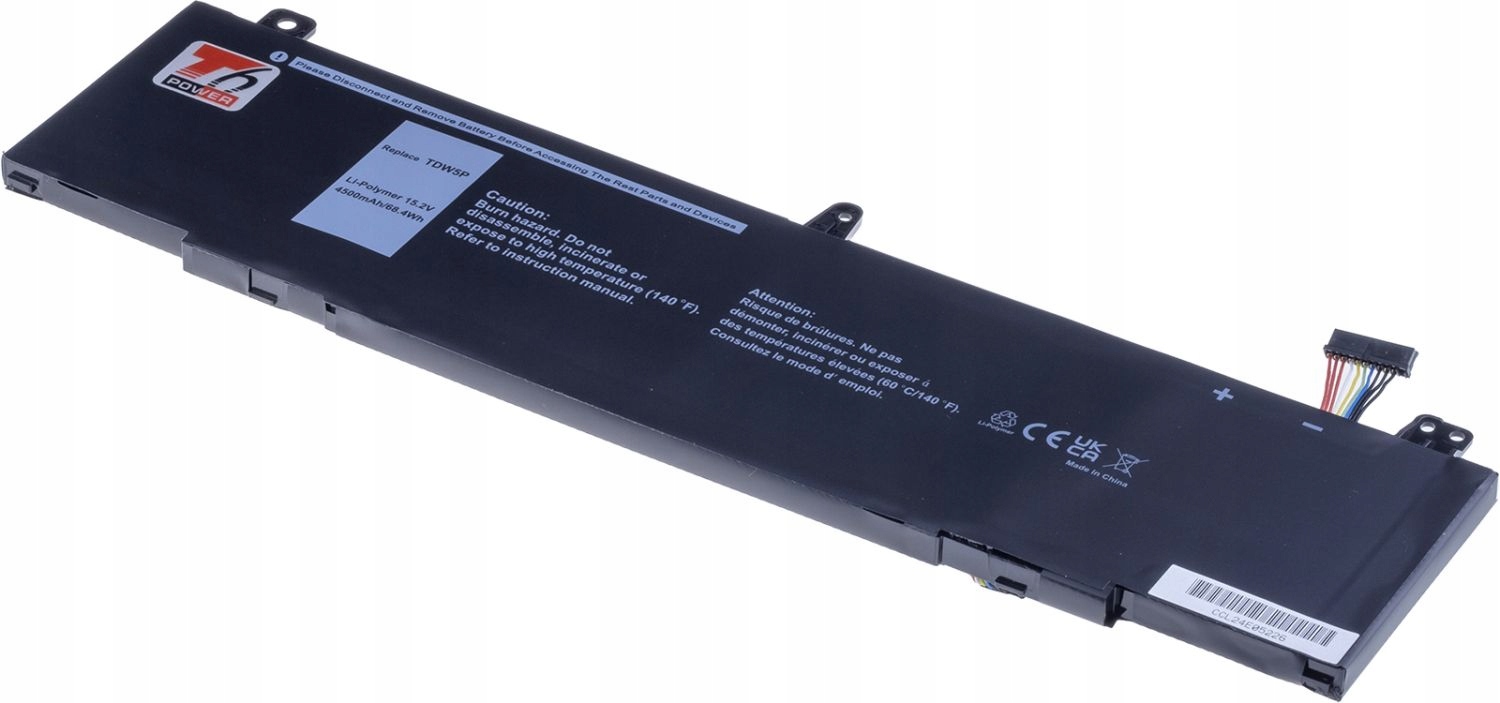 Baterie T6 Power pro notebook Dell TDW5P