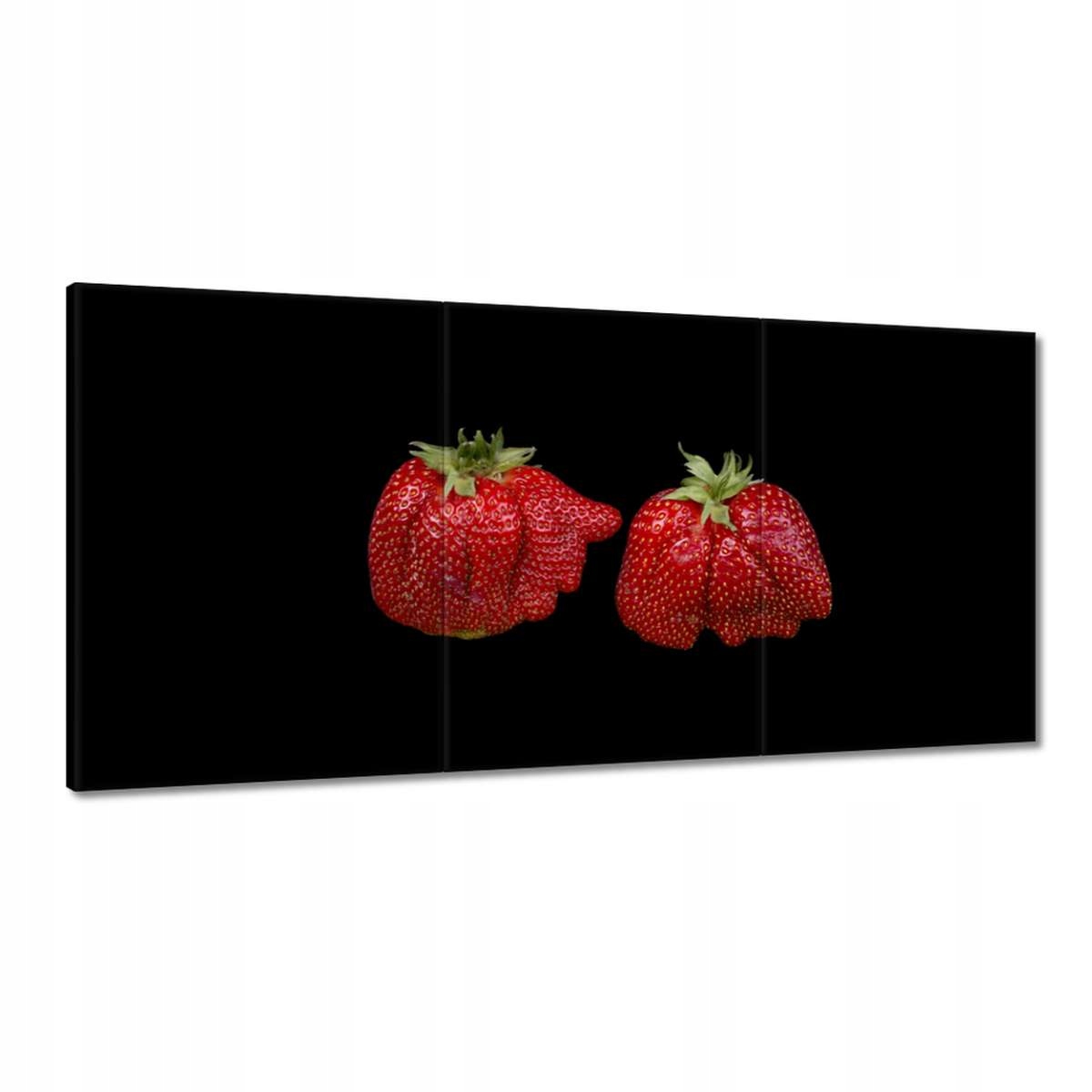 Obrazy 180x90 Veľké zrelé jahody