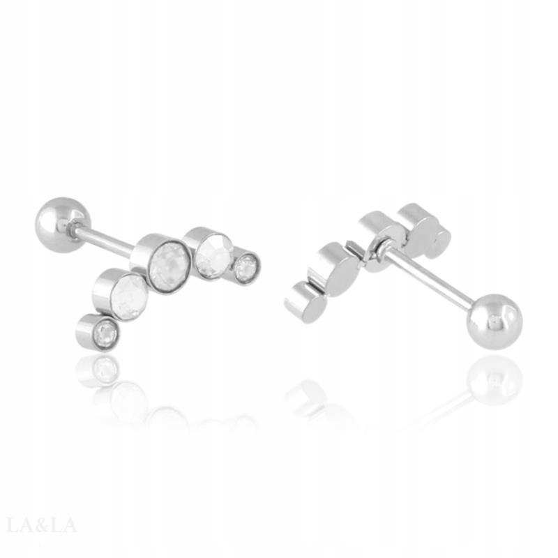 Kolczyki stalowe sztyfty Xuping