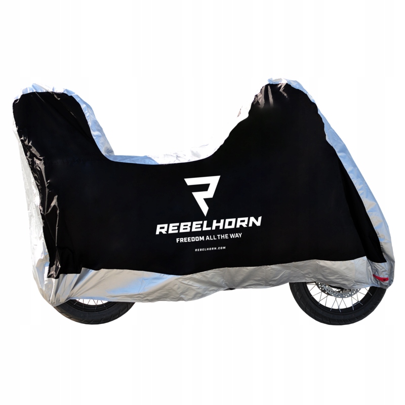 Obal Na Motocykl Rebelhorn Cover 2 S Prostorem Pro Kufr Black Silver L